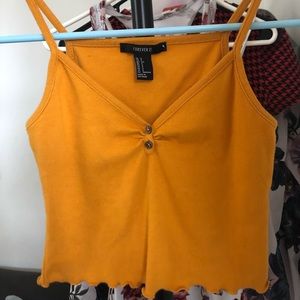 Yellow tank top from forever 21